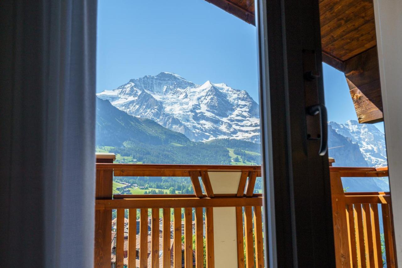 Hotel Alpenruhe - Vintage Design Hotel Wengen Luaran gambar