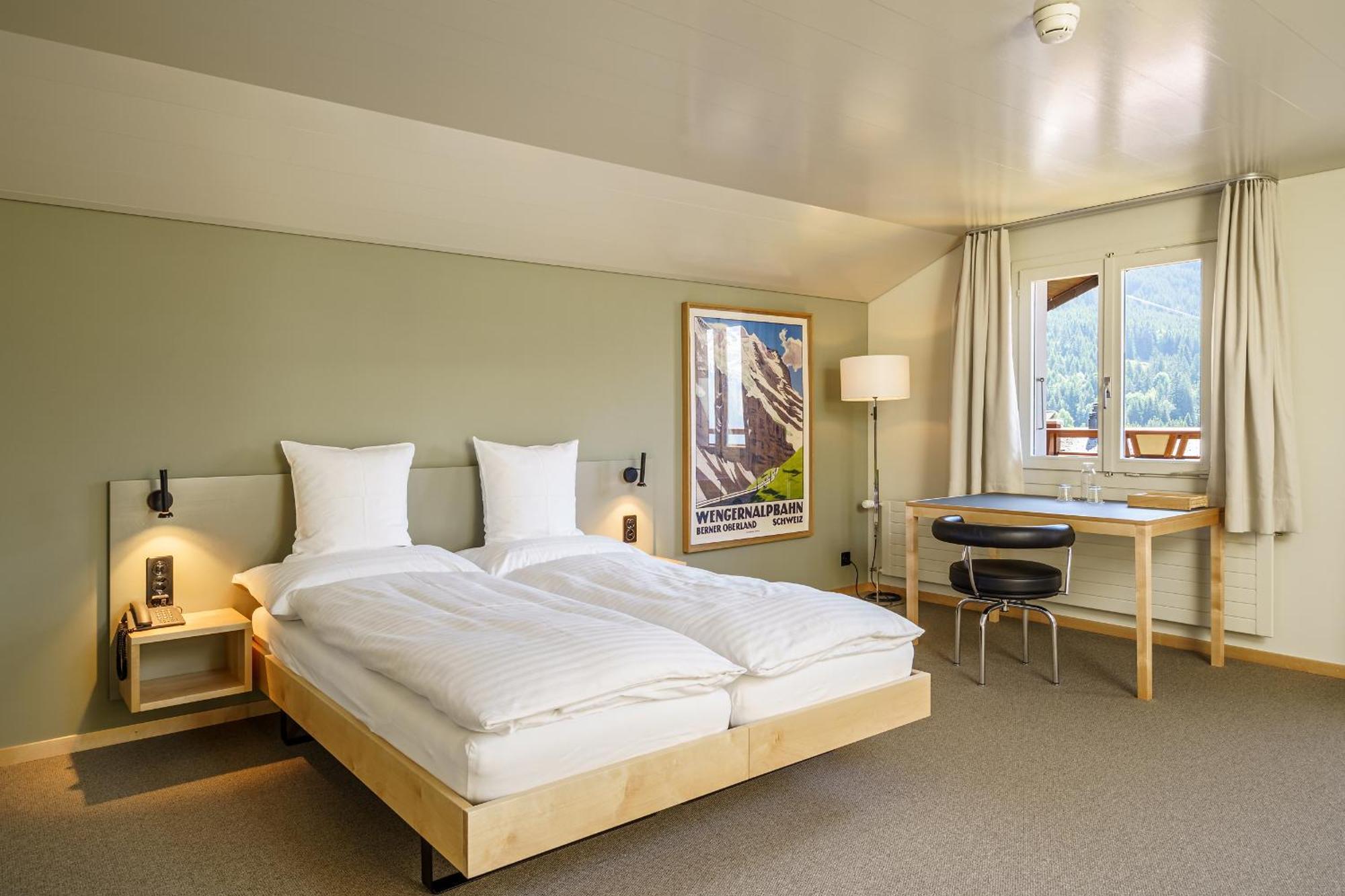 Hotel Alpenruhe - Vintage Design Hotel Wengen Bilik gambar